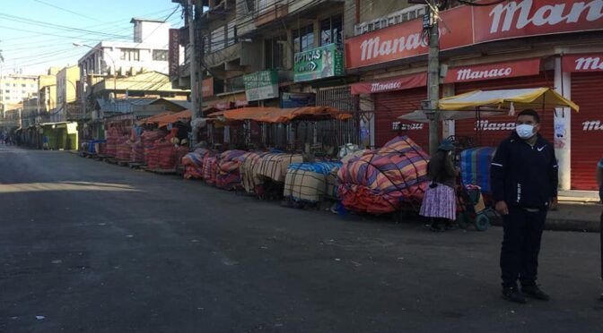 La cuarentena rígida deja desiertas las calles de Cochabamba