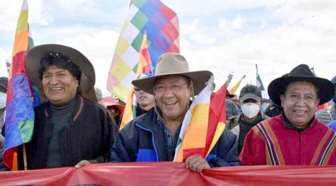 Confirman participación de Arce, Choquehuanca y Morales en la marcha convocada por sectores sociales