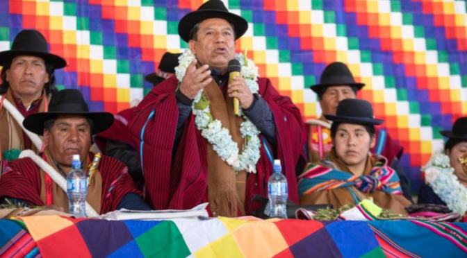 Choquehuanca dice que comida chatarra se lleva más vidas que la Covid-19, pide descolonizar el estómago