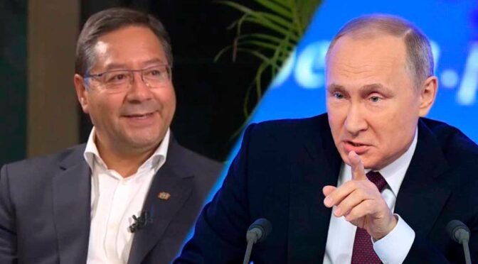 Putin invita al presidente Luis Arce a visitar Rusia