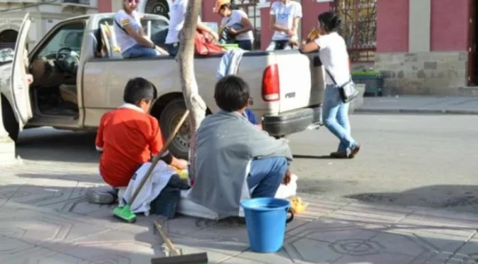 Más de 50 menores de edad viven en situación de calle en Tarija