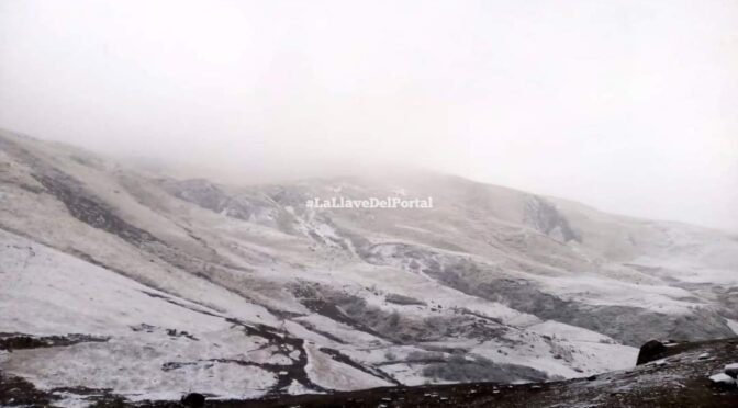 EMPEZÓ A NEVAR EN SALTA: EL CERRO SE TIÑÓ DE BLANCO